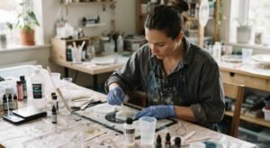 Protective clothing and gear for resin art safety